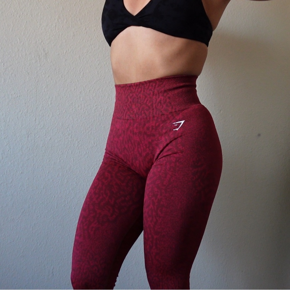 Gymshark Red High-Waisted Leggings